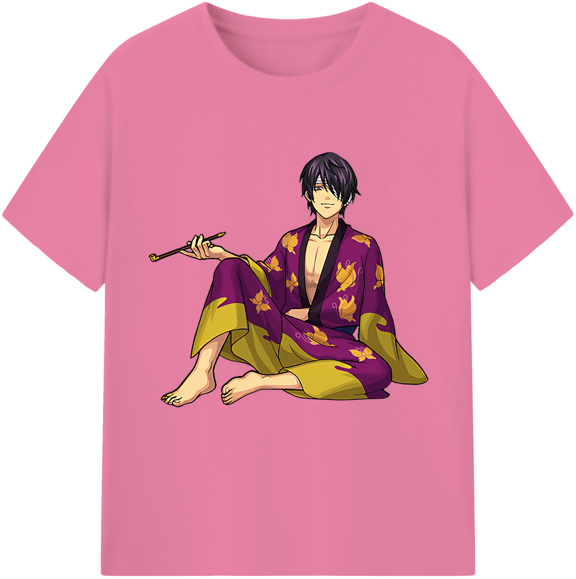（画像用） ぎんたま 坂田銀時（さかたぎんとき） 神楽 志村新八（しむら しんぱち） GINTAMA Sakata Gintoki Kagura Shimura Shinpachi 綿100％半袖Tシャツ（フロントプリント）